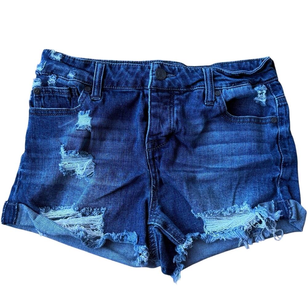 Celebrity Pink Frayed Distressed Cutoff Denim Jean Shorts Size 26 90's y2k